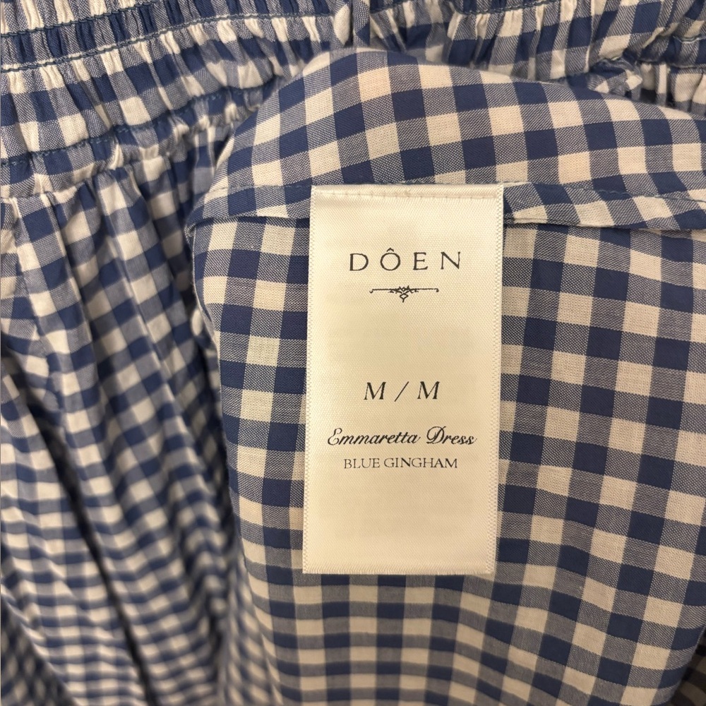 Doen Emmaretta Dress in Blue Gingham - Picture 5 of 6